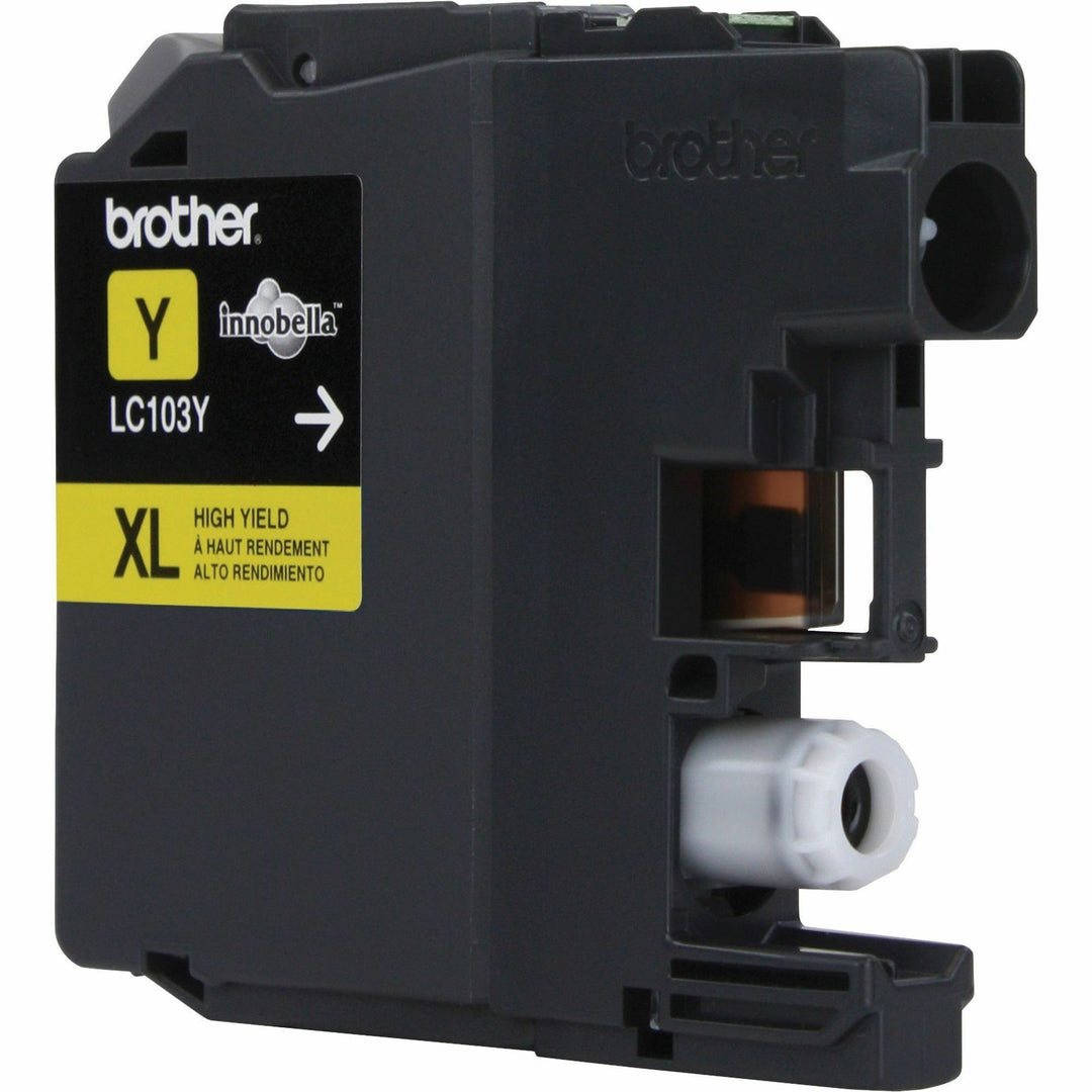 Image of Brother Innobella LC103Y LC103 Ink Cartridge, 600 Pages, 1 Each