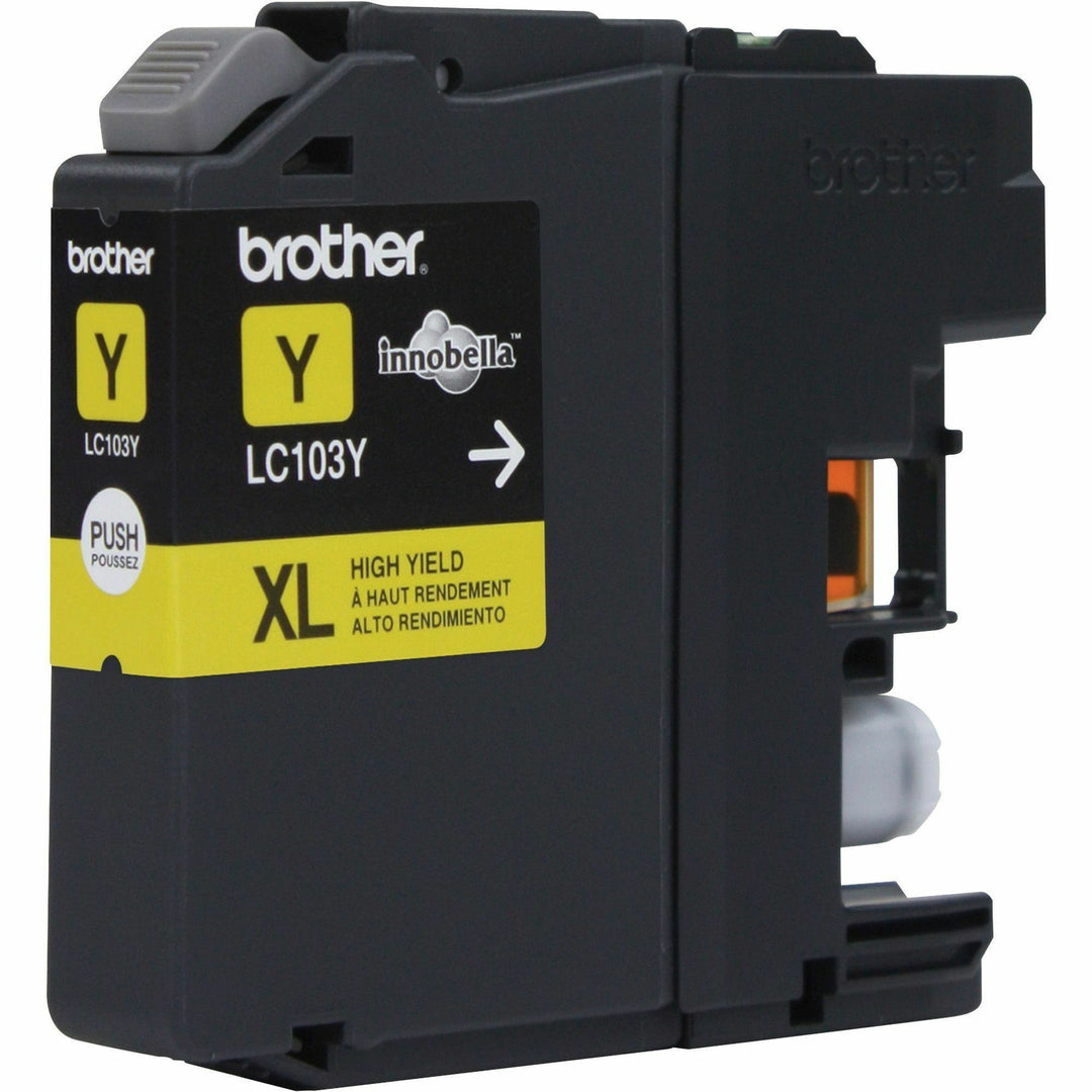 Image of Brother Innobella LC103Y LC103 Ink Cartridge, 600 Pages, 1 Each