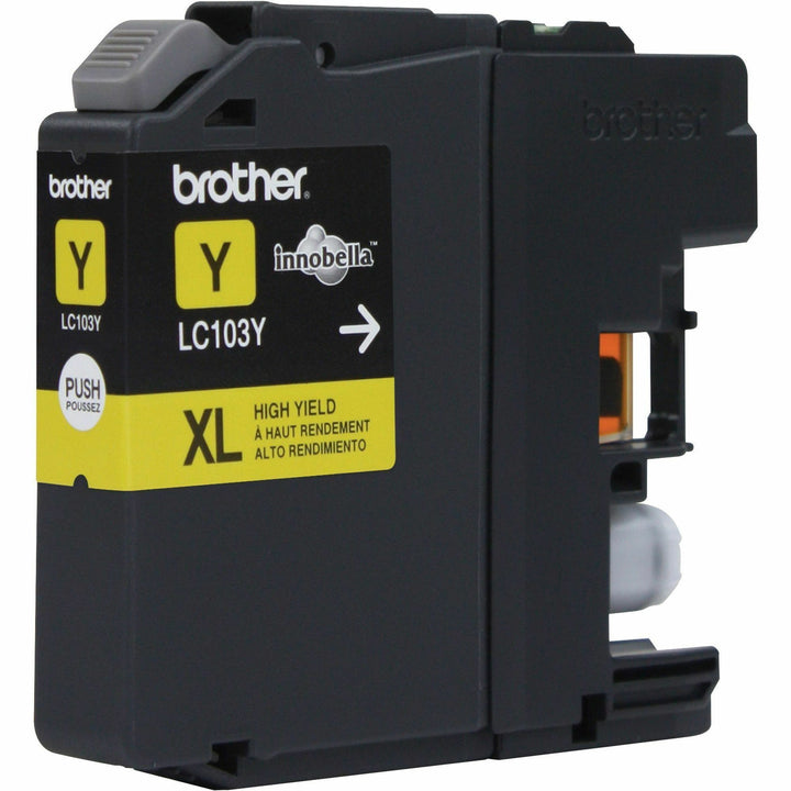 Image of Brother Innobella LC103Y LC103 Ink Cartridge, 600 Pages, 1 Each