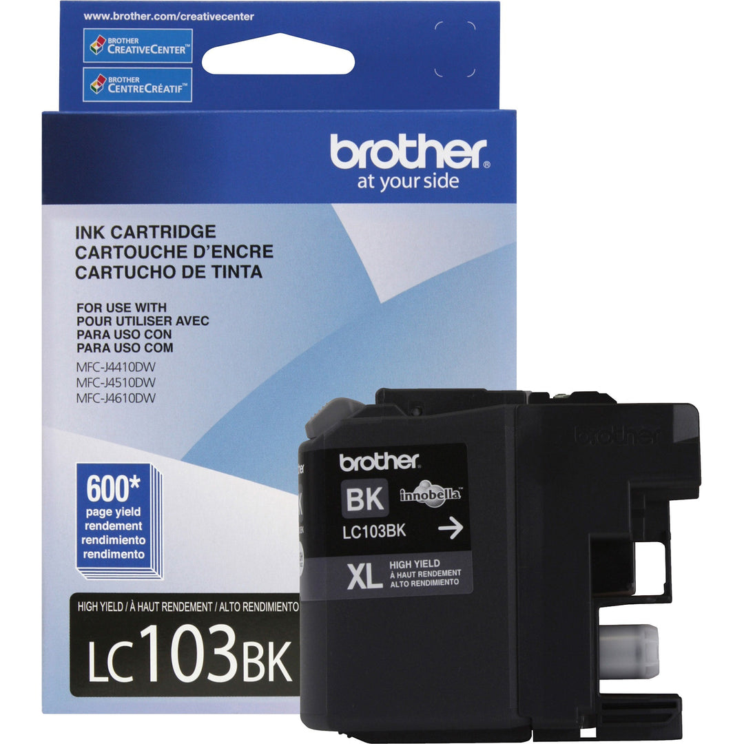 Image of Brother Innobella LC103BK LC103 Ink Cartridge, 600 Pages, 1 Each