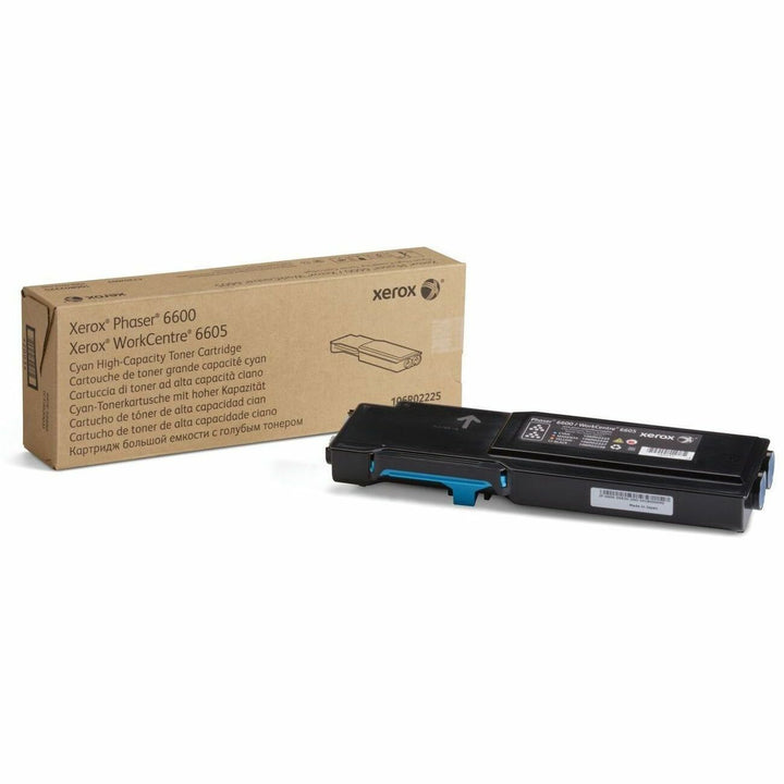 Image of Xerox® 106r02225 High-Yield Toner, 6,000 Page-Yield, Cyan