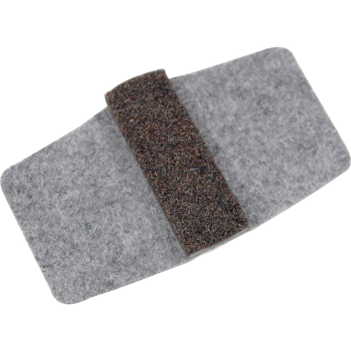 Image of Lorell Floor Savers, Wraparound, 1-7/8"x3-1/8", 16/PK, Gray