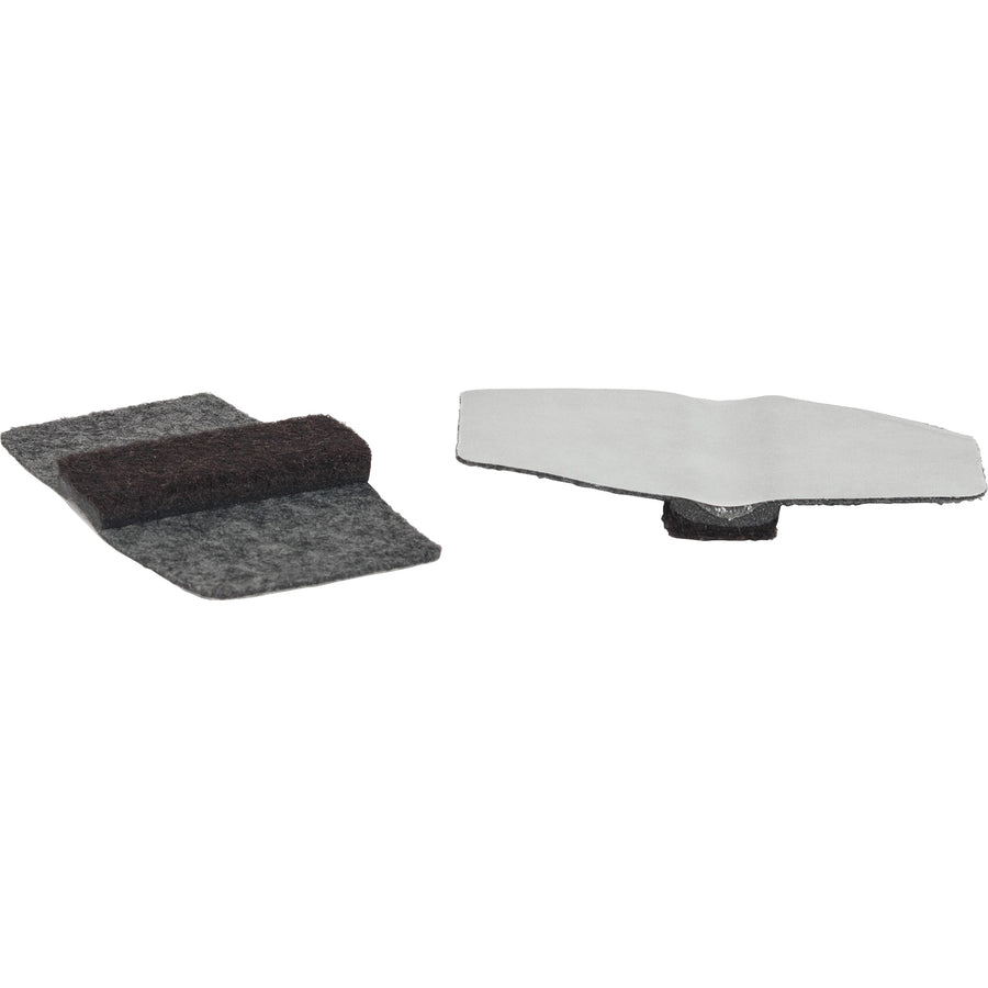 Image of Lorell Floor Savers, Wraparound, 1-7/8"x3-1/8", 16/PK, Gray