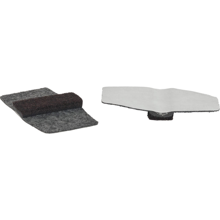 Image of Lorell Floor Savers, Wraparound, 1-7/8"x3-1/8", 16/PK, Gray