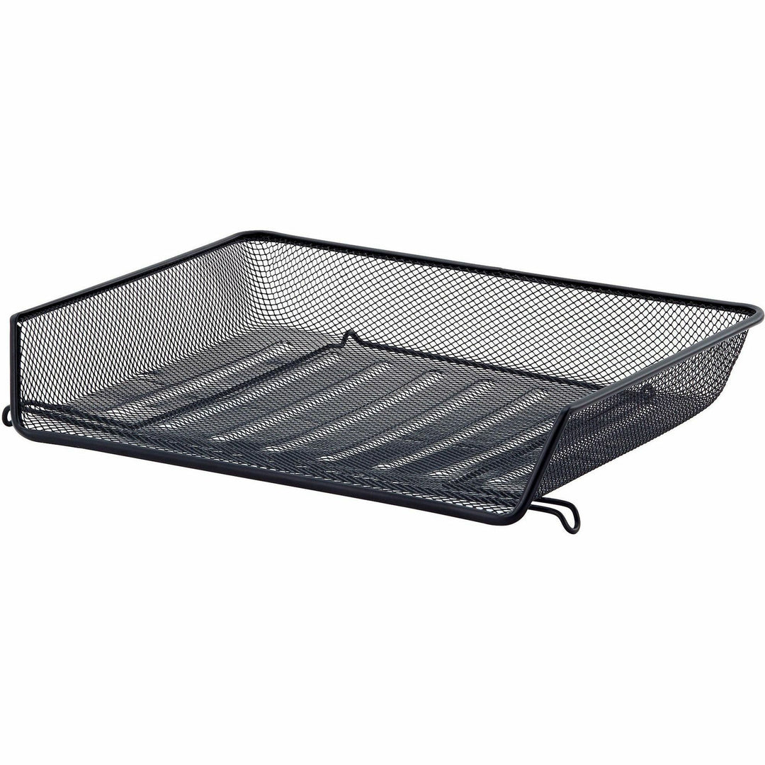 Image of Lorell Letter Tray, Side Load, 14-1/4"x10-3/4"x3", Black Mesh