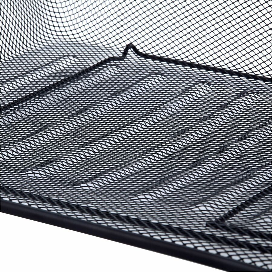 Image of Lorell Letter Tray, Side Load, 14-1/4"x10-3/4"x3", Black Mesh