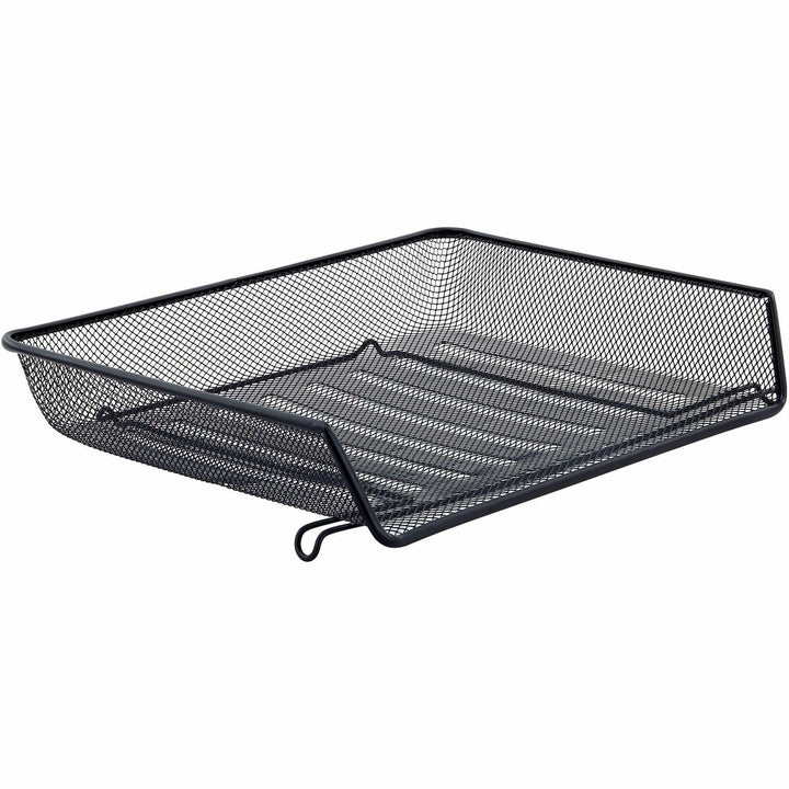 Image of Lorell Letter Tray, Side Load, 14-1/4"x10-3/4"x3", Black Mesh