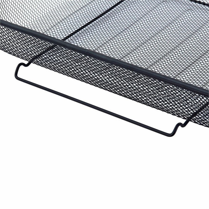 Image of Lorell Letter Tray, Side Load, 14-1/4"x10-3/4"x3", Black Mesh
