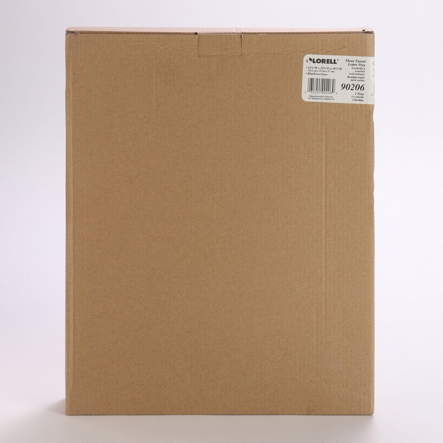 Image of Lorell Desk Tray, 3 Tier,10-3/4"x14-1/4"x11", BK Mesh