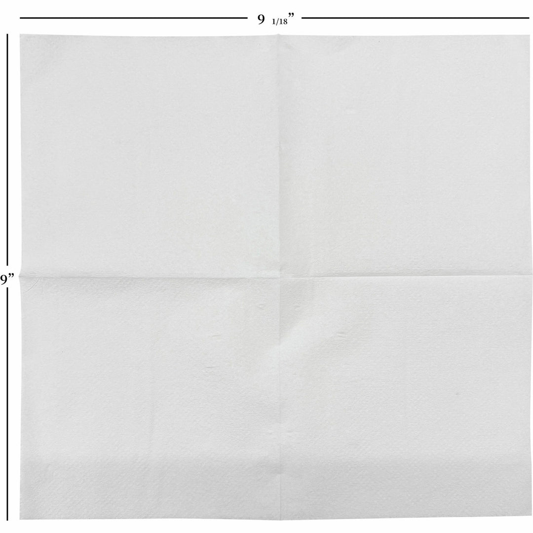 Image of Genuine Joe Beverage Napkins,Quad Fold,9-1/2"x9-1/2",500/PK,8PK/CT,WE