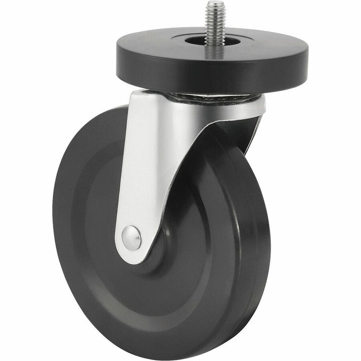 Image of Lorell 84861 Industrial Wire Shelving Caster Kit, 4" Diameter, Black, 1 Set