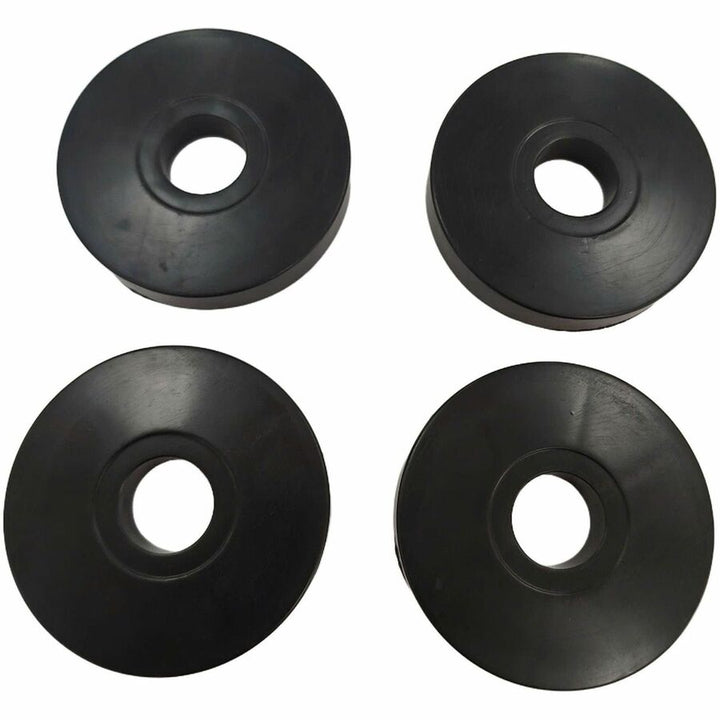 Image of Lorell 84861 Industrial Wire Shelving Caster Kit, 4" Diameter, Black, 1 Set