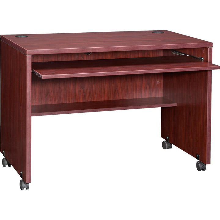 Image of Lorell Computer Workstation, 41-3/8"x23-5/8"x29-1/2", Mahogany