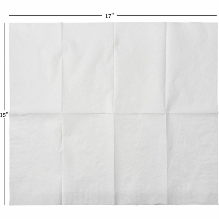 Image of Genuine Joe Dinner Napkins,1/8 Fold,2-Ply,17"x15",100/PK,30PK/CT,WE