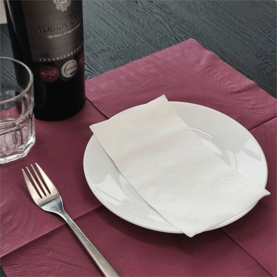 Image of Genuine Joe Dinner Napkins,1/8 Fold,2-Ply,17"x15",100/PK,30PK/CT,WE