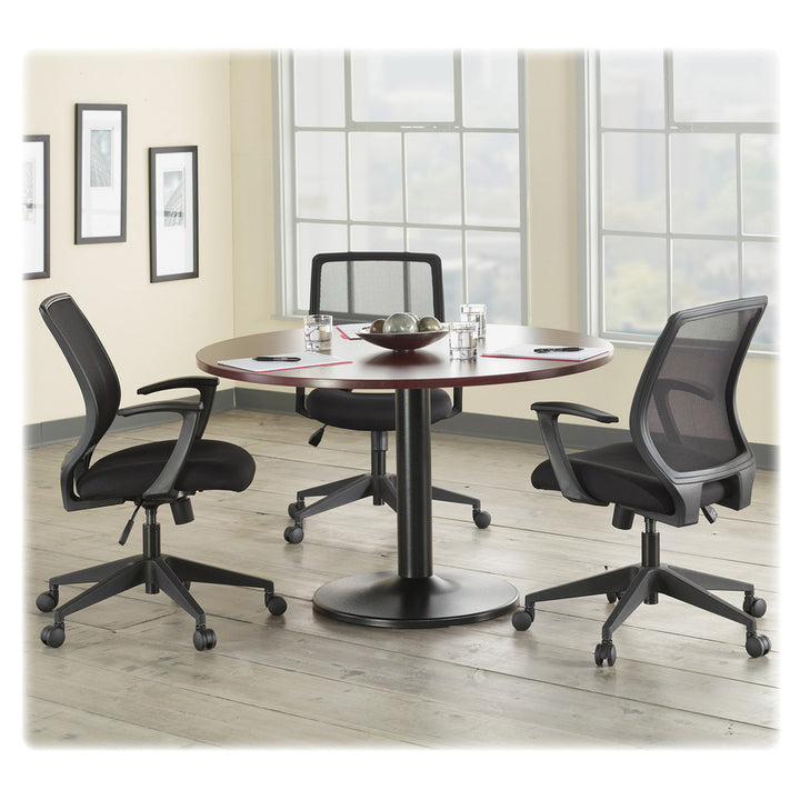 Image of Lorell Executive Chair, Mesh Mid Back, 27"x26"x40-3/4", BK
