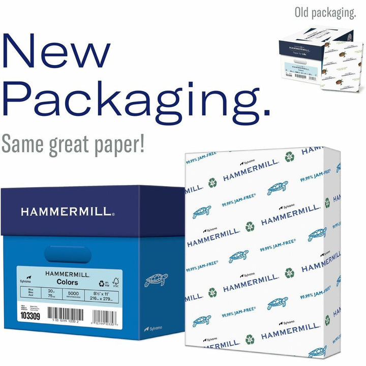 Image of Hammermill® Multipurpose Color Paper, 24lb, 8-1/2"x11", 500 Sht/RM, BE