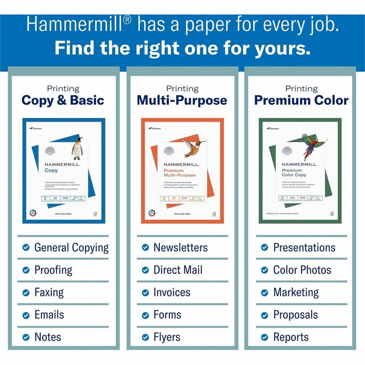 Image of Hammermill® Multipurpose Color Paper, 24lb, 8-1/2"x11", 500 Sht/RM, CA