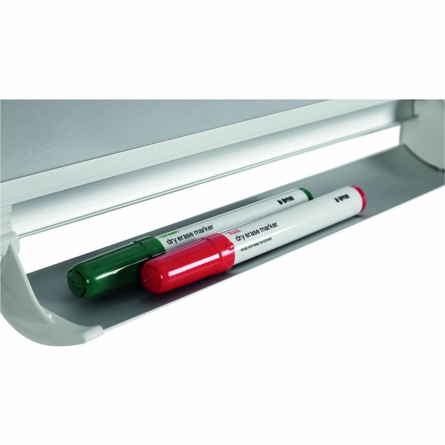 Image of MasterVision® In-Out Magnetic Dry Erase Board, 30-Person Tracking, 24" x 36", White Surface, Satin Aluminum Frame