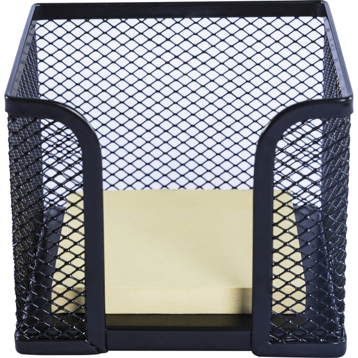 Image of Lorell Memo Holder, Holds 3"x3" Notes, 3-1/8", Black Mesh
