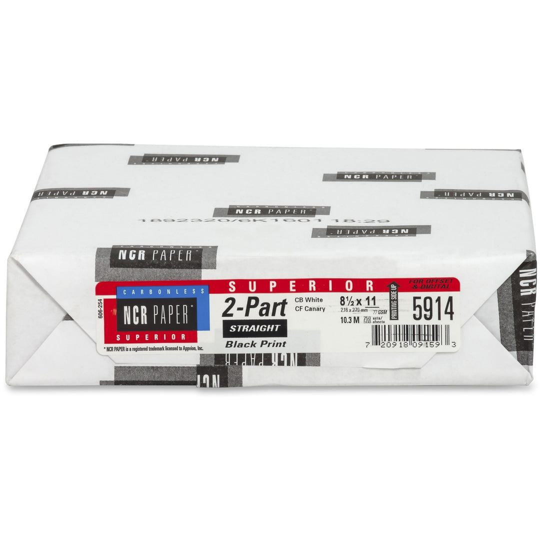 Image of NCR NCR Paper, Carbonless, 92GE, 2-Part, 8-1/2"x11", 500SH/PK