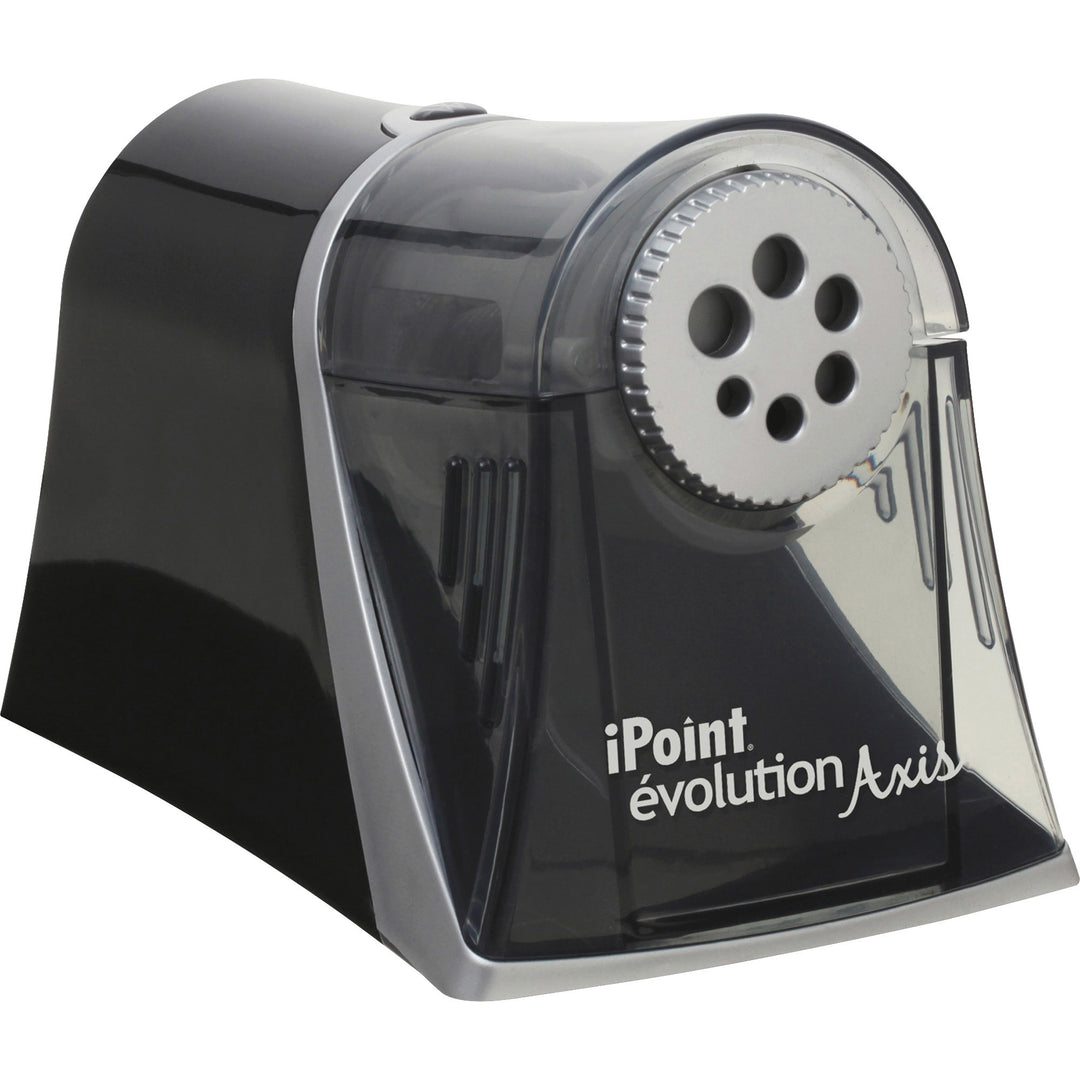 Image of Westcott® Ipoint Evolution Axis Pencil Sharpener, Ac-Powered, 5 X 7.5 X 7.25, Black/silver
