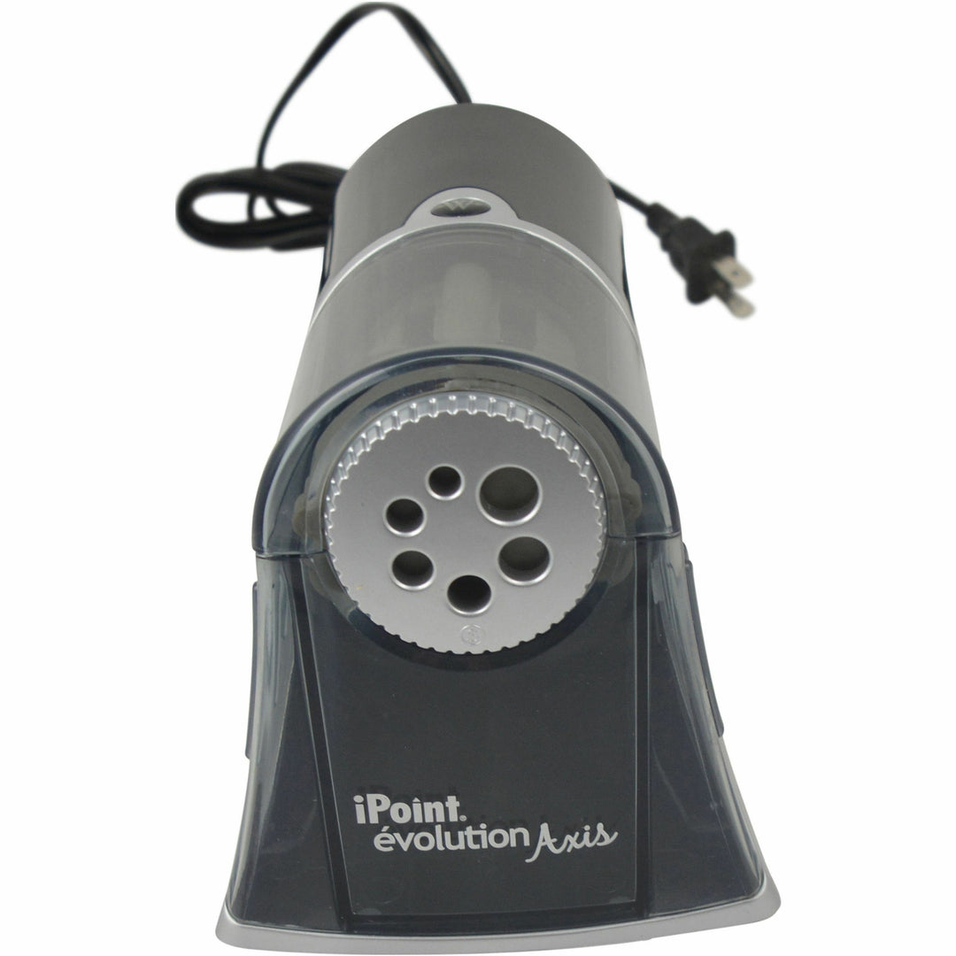 Image of Westcott® Ipoint Evolution Axis Pencil Sharpener, Ac-Powered, 5 X 7.5 X 7.25, Black/silver