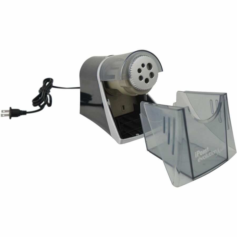 Image of Westcott® Ipoint Evolution Axis Pencil Sharpener, Ac-Powered, 5 X 7.5 X 7.25, Black/silver