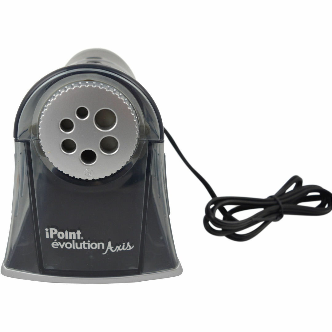 Image of Westcott® Ipoint Evolution Axis Pencil Sharpener, Ac-Powered, 5 X 7.5 X 7.25, Black/silver