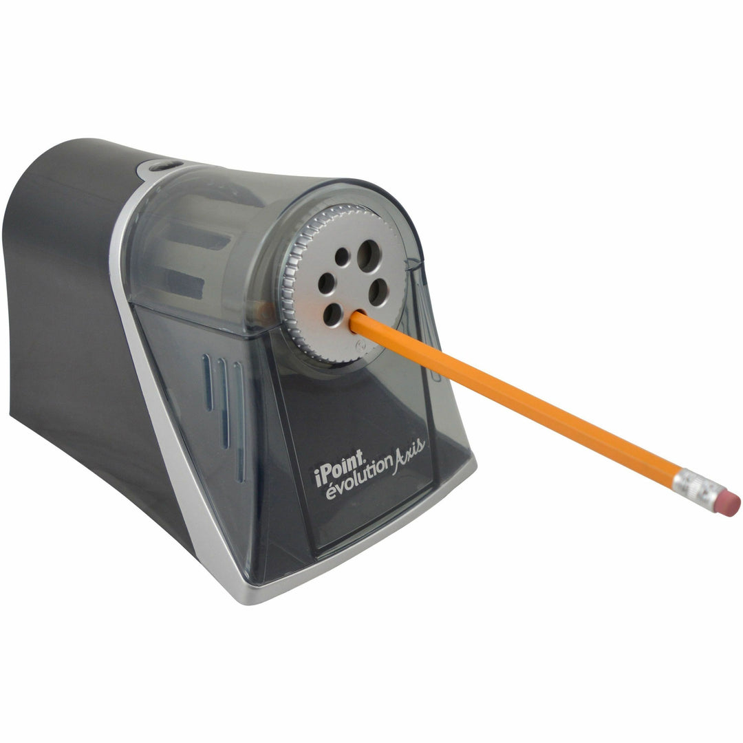 Image of Westcott® Ipoint Evolution Axis Pencil Sharpener, Ac-Powered, 5 X 7.5 X 7.25, Black/silver
