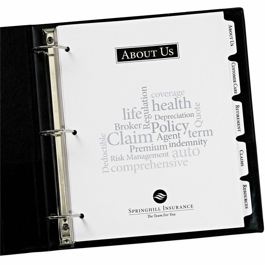 Image of Avery® Customizable Print-On(TM) Dividers, 5-Tab Set (11511)