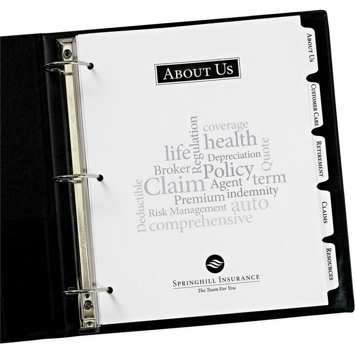 Image of Avery® Customizable Print-On(TM) Dividers, 5-Tab Set (11511)