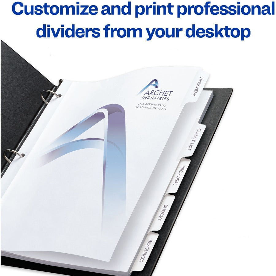 Image of Avery® 11517 Customizable Print-On Dividers