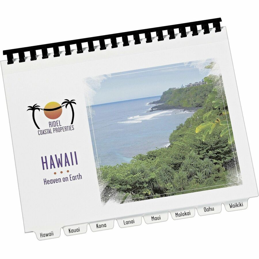 Image of Avery® Customizable Print-On Dividers, Unpunched, 8-Tab, 11 x 8.5, White, 5 Sets
