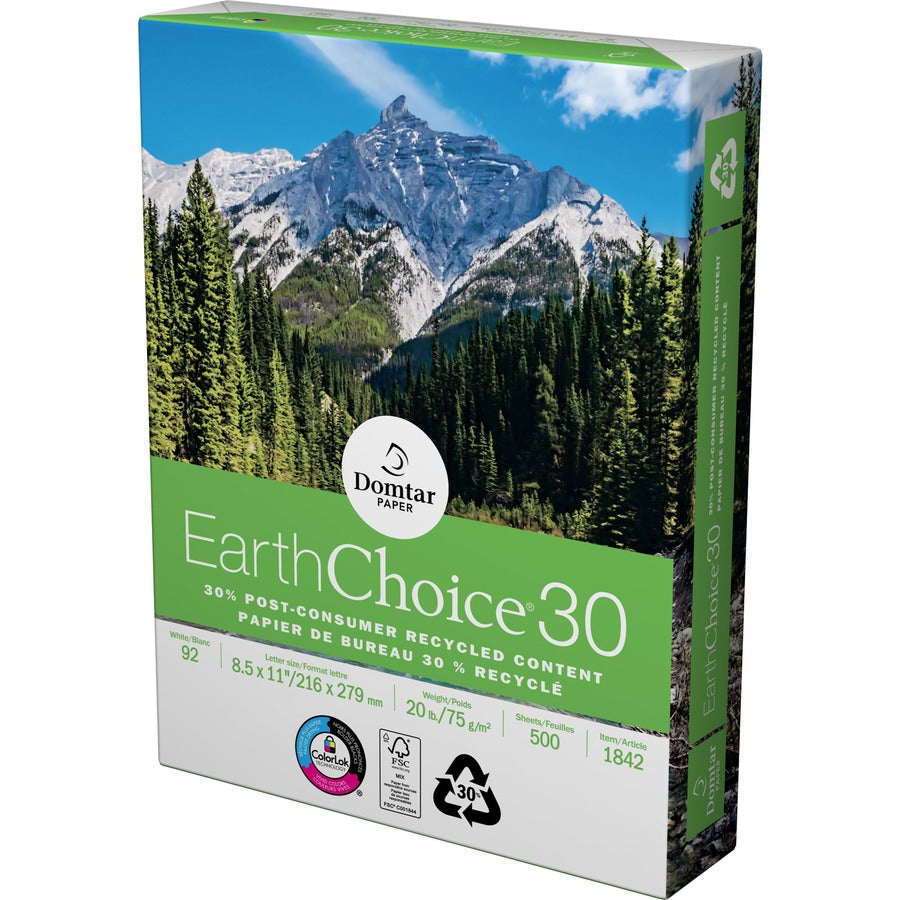 Image of Domtar Office Paper,GE92,20lb,8-1/2"x11",500 Sht/Rm,10RM/CT,WE