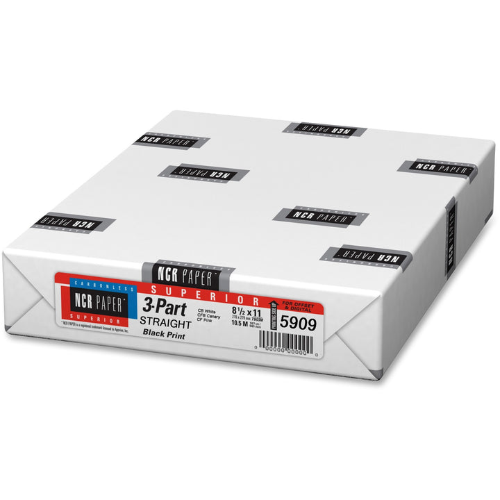 Image of NCR Straight Paper, 3-Part, 92GE, 8-1/2"x11", 500SH/PK