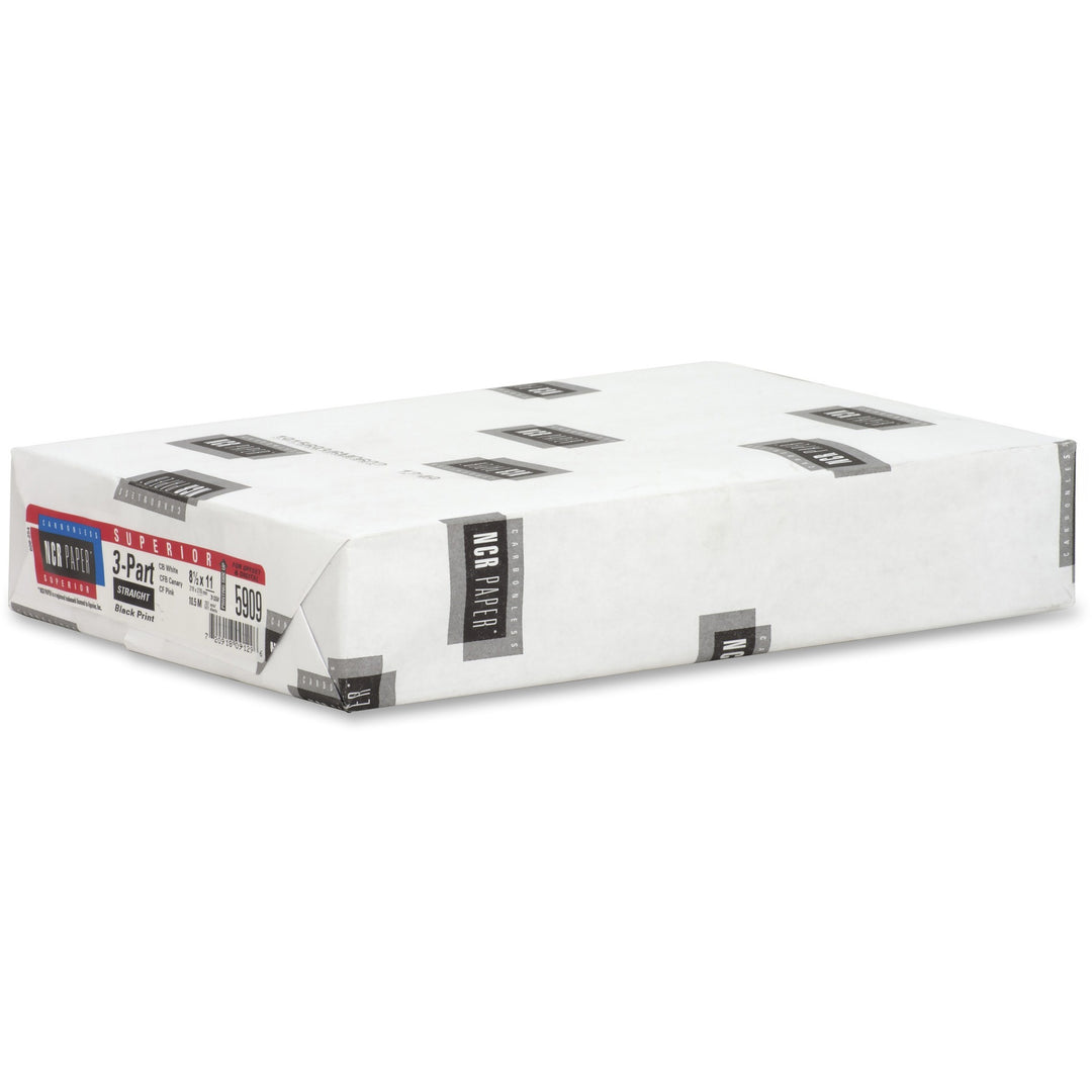 Image of NCR Straight Paper, 3-Part, 92GE, 8-1/2"x11", 500SH/PK