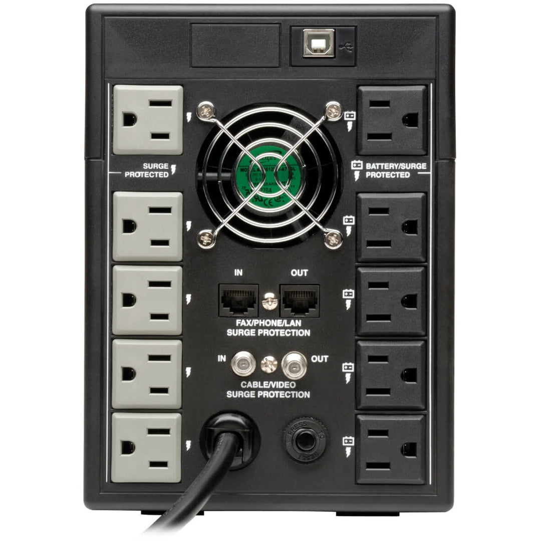 Image of Tripp Lite by Eaton Uninterruptible Power Supply System, 5-3/4"x15-3/5"x8", BK