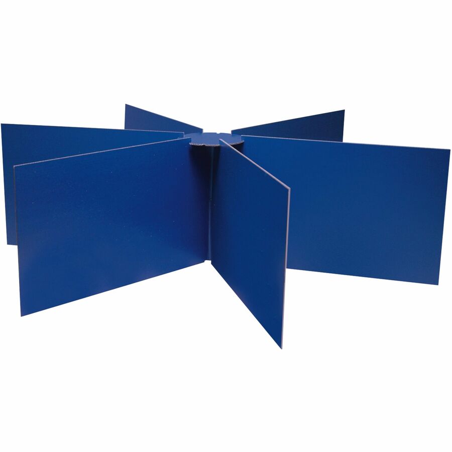 Image of Pacon® Round Table Privacy Board, 48"x14", Blue