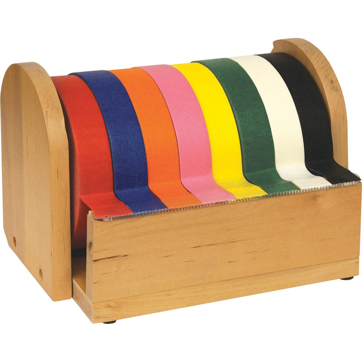 Image of Chenille Kraft Company Wooden Tape Stand, 6-1/2"x6-1/2",10", Brown