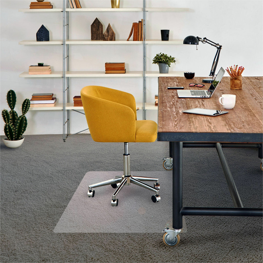 Image of Floortex® Cleartex Advantagemat Phthalate Free PVC Chair Mat for Low Pile Carpets, 36" w x 48" l, Clear
