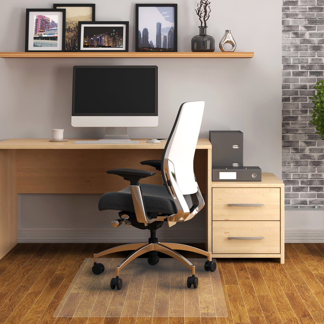 Image of Floortex® Cleartex Advantagemat Phthalate Free PVC Chair Mat for Hard Floors, 36" w x 48" l, Clear