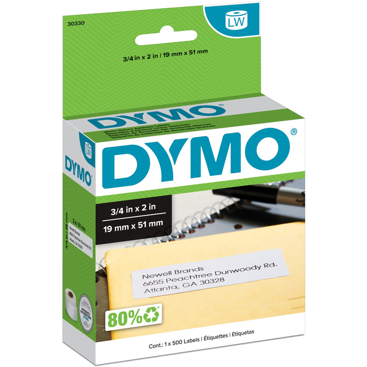 Image of Dymo 30330 LW Return Address Labels 3/4" x 2"