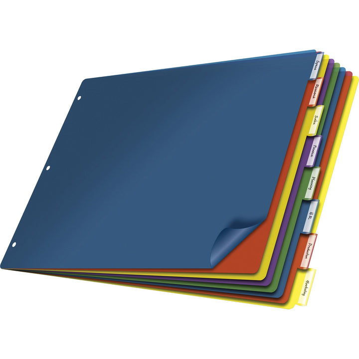 Image of Cardinal® Insertable Tab-Divider, 8-Tab, 11"x17", Multi