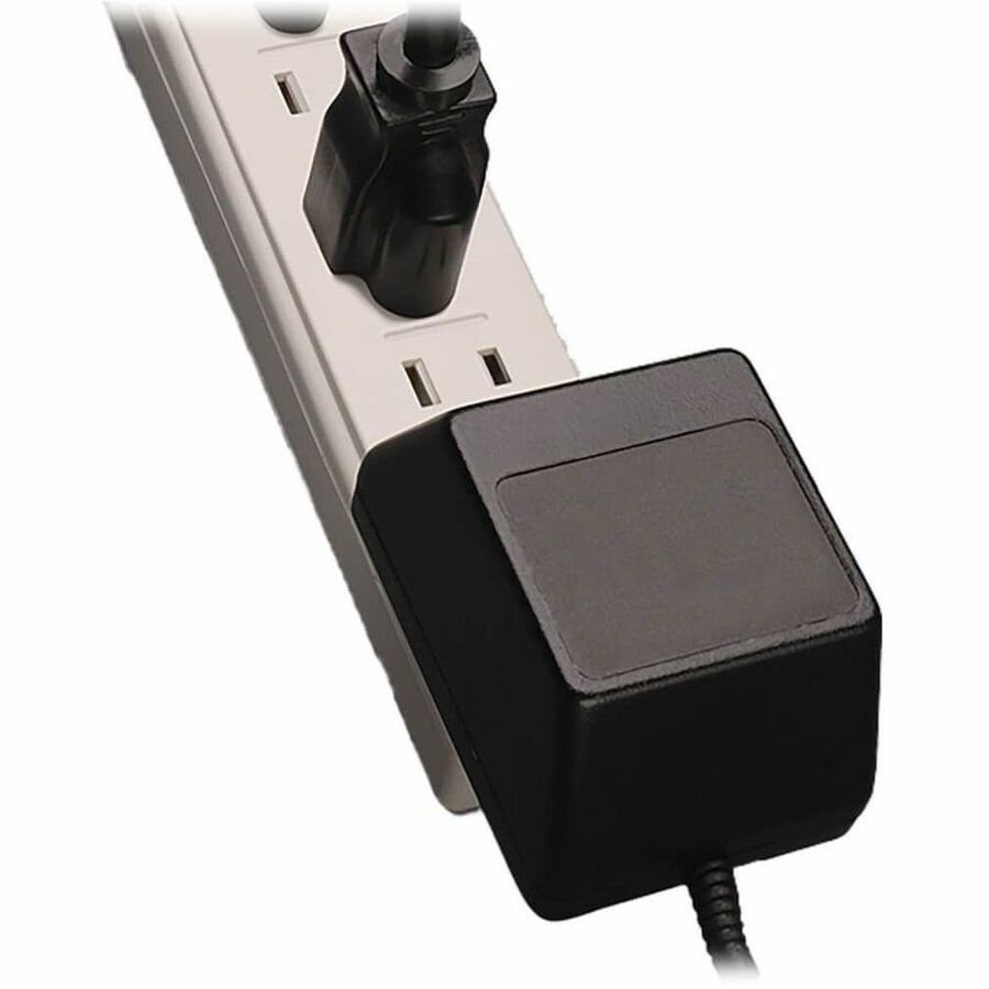 Image of Tripp Lite by Eaton Power Strip, 6-Outlet, 15' Cord,1-9/10"Wx1-1/5"Dx10-4/5"H,GY