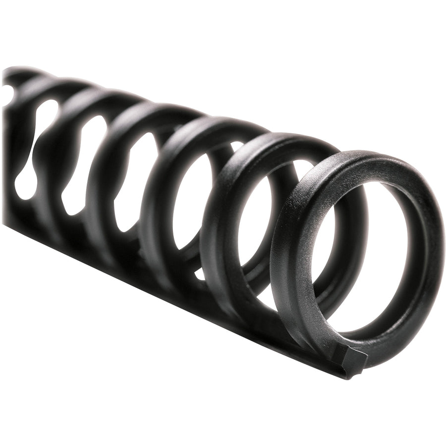 Image of GBC® Proclick Easy Edit Spines, 5/8" Diameter, 110 Sheet Capacity, Black, 100/box