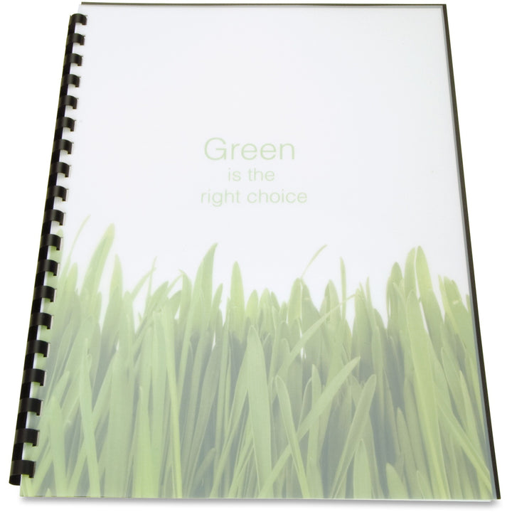 Image of GBC® 100% Recycled Poly Binding Cover, Frost, 11 x 8.5, Unpunched, 25/Pack