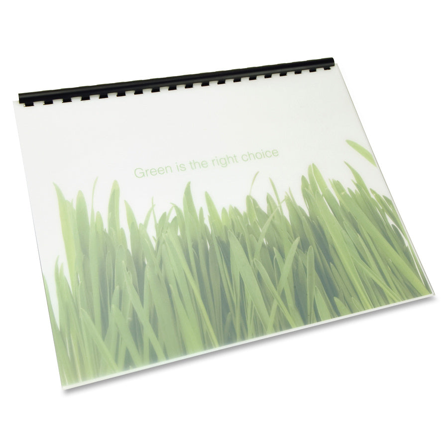Image of GBC® 100% Recycled Poly Binding Cover, Frost, 11 x 8.5, Unpunched, 25/Pack