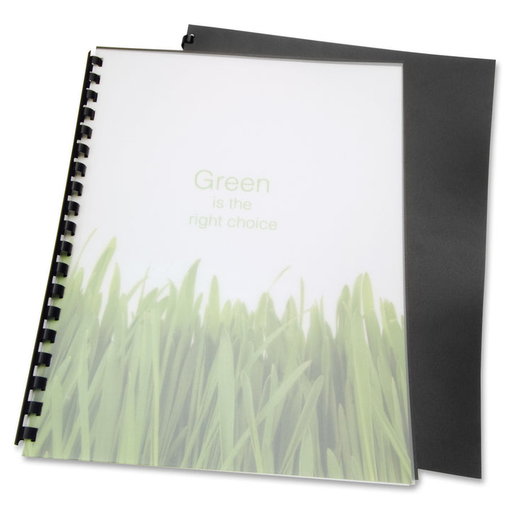 Image of GBC® 100% Recycled Poly Binding Cover, Frost, 11 x 8.5, Unpunched, 25/Pack