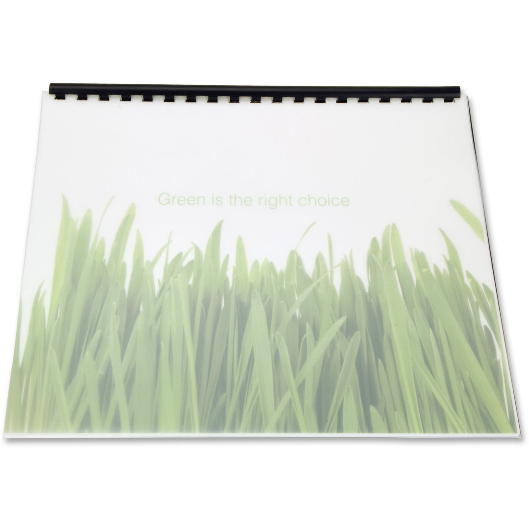 Image of GBC® 100% Recycled Poly Binding Cover, Frost, 11 x 8.5, Unpunched, 25/Pack